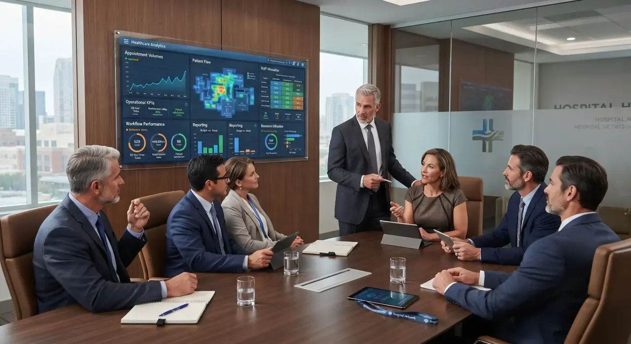 Custom healthcare software supporting connected clinical and operational systems