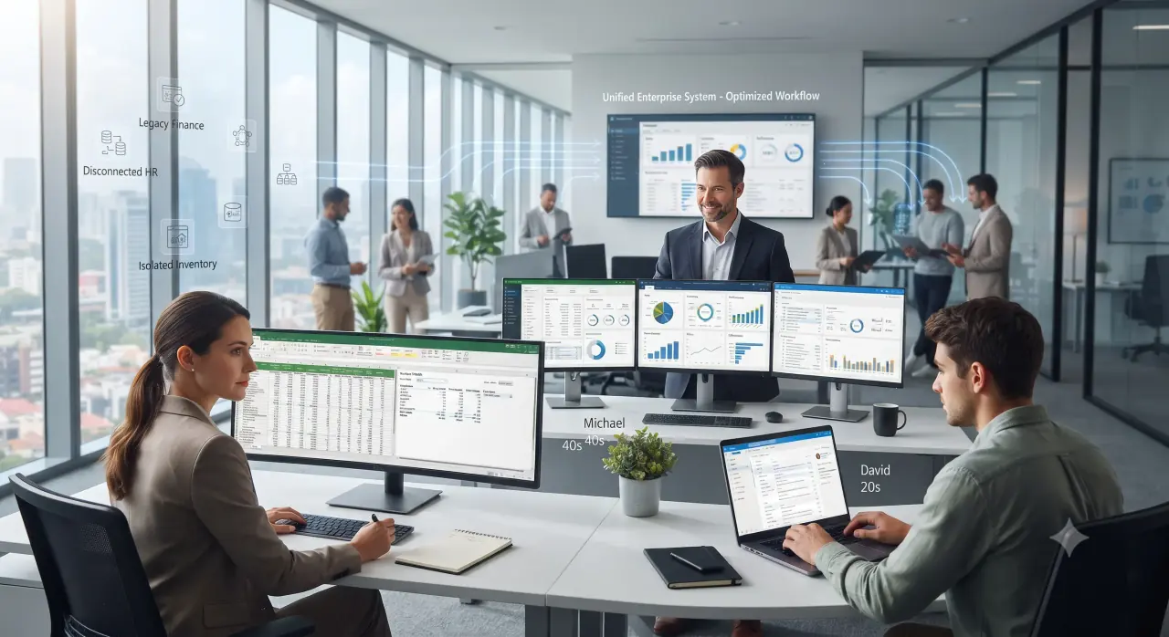 UK business team reviewing growth-related operational workflow problems
