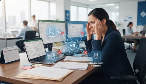 HR team using modern automation software