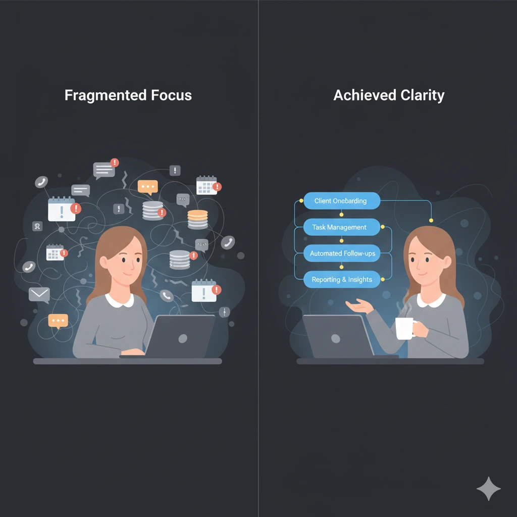 Workflow efficiency and team coordination illustration