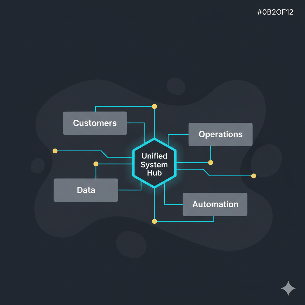 Business process automation overview illustration