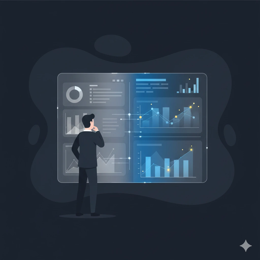 Business automation system illustration
