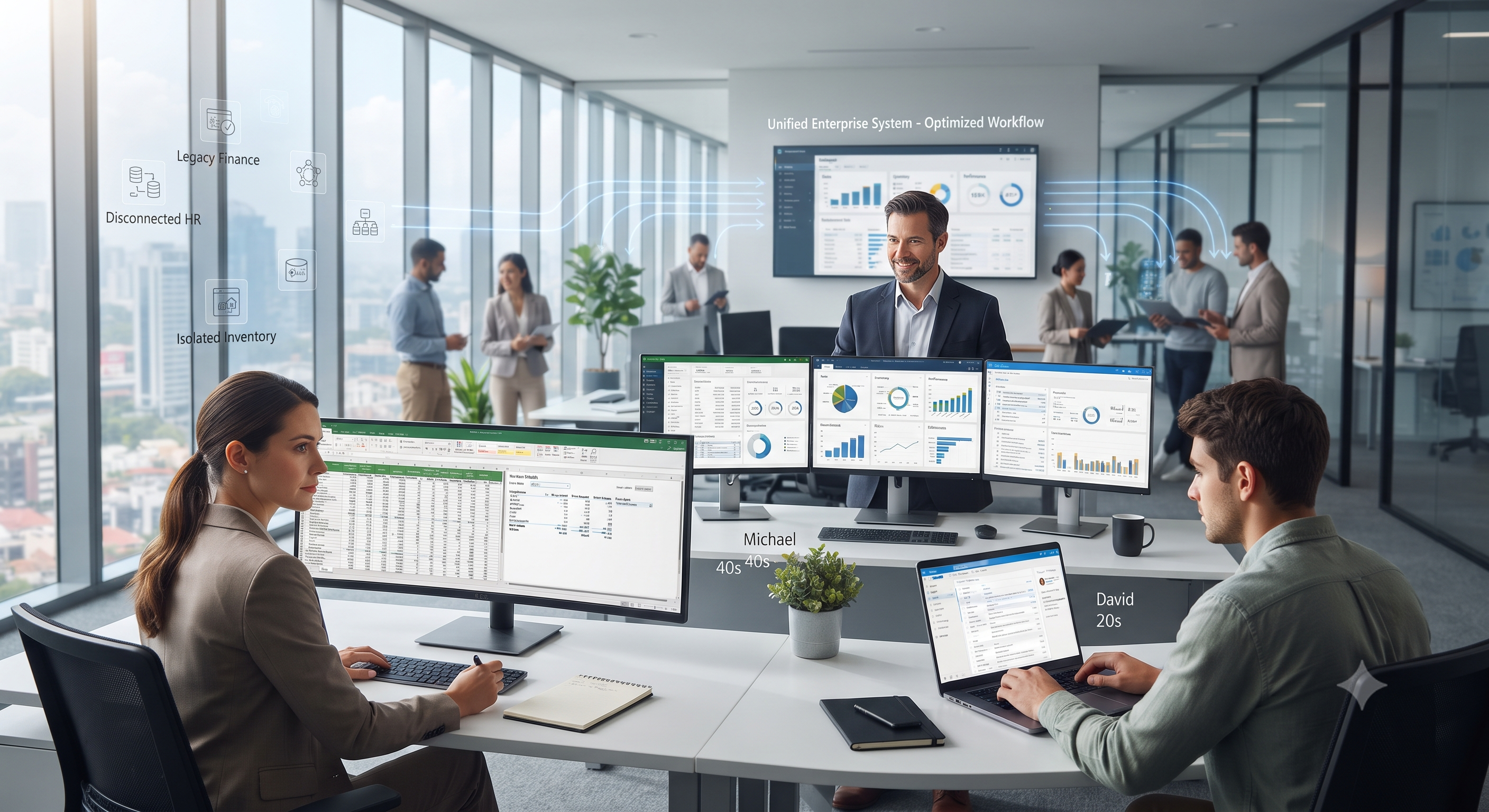 UK business team reviewing growth-related operational workflow problems